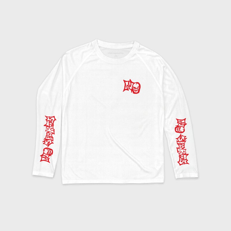 No Sports LS Tee, white