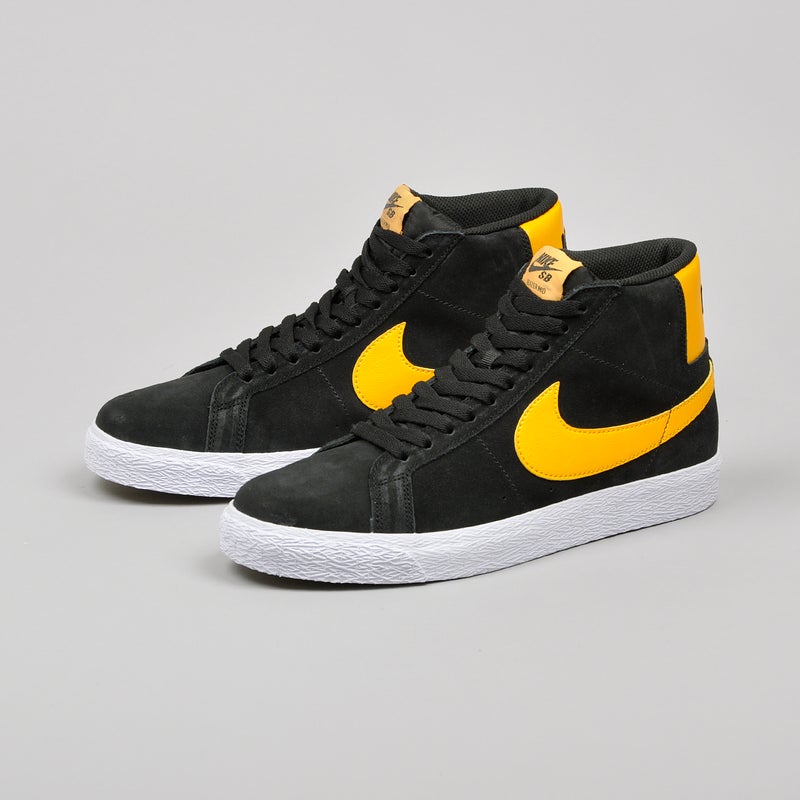 Nike SB Blazer Mid, black / university gold / white