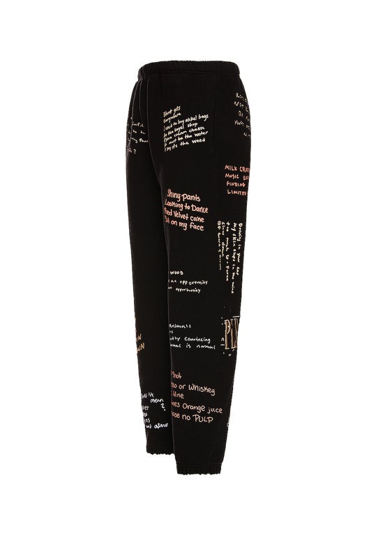 Pleasures Remote Sweatpants, black