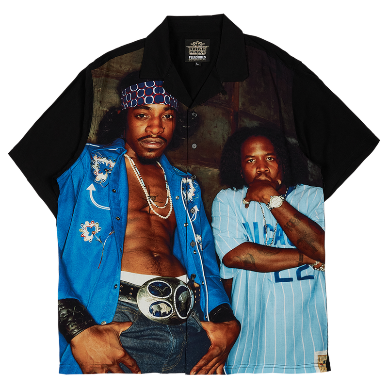 Pleasures x Outkast Kryptonite Button Down, black