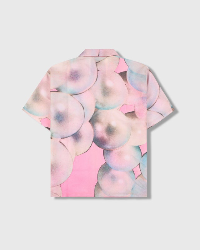 PLEASURES Pearl Button Up Shirt, pink