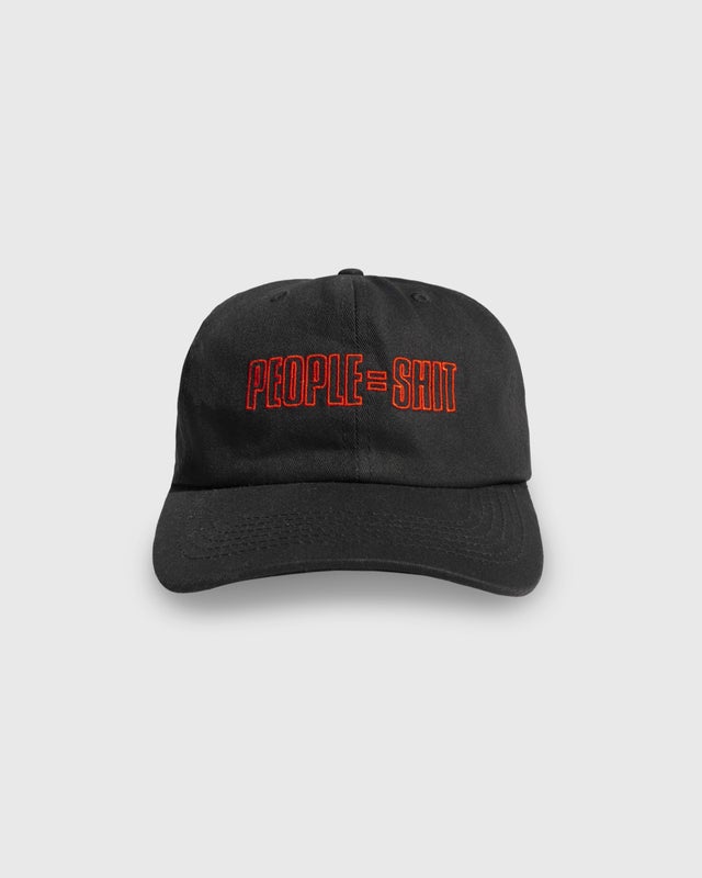 Pleasures X Slipknot People=Shit Snapback Hat, black
