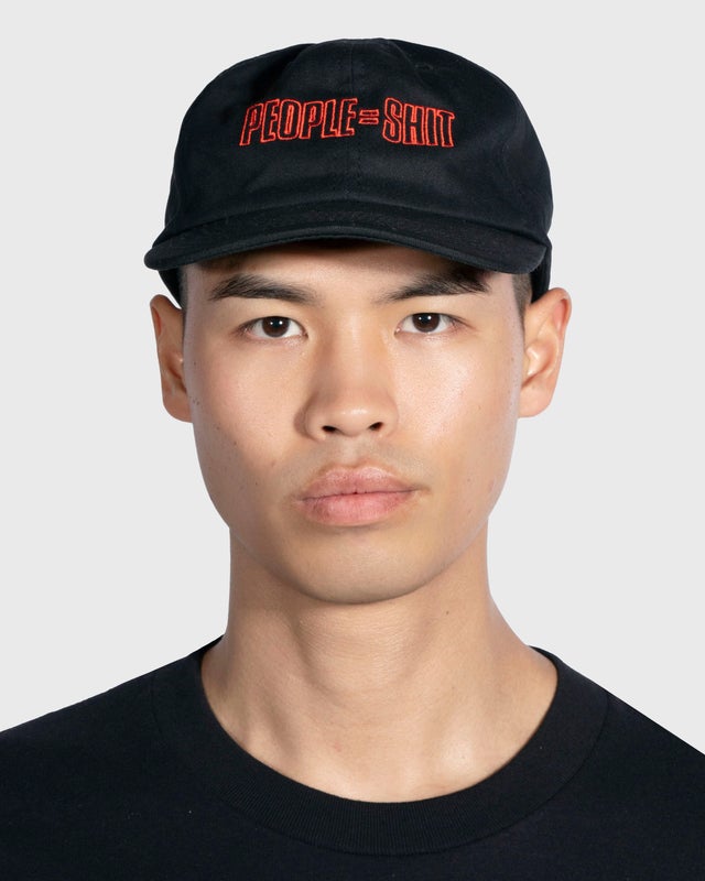 Pleasures X Slipknot People=Shit Snapback Hat, black