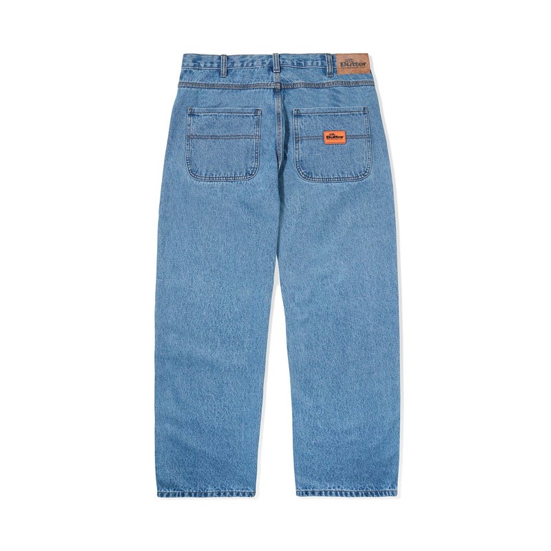 Butter Santosuosso Denim Pant (baggiest), washed indigo