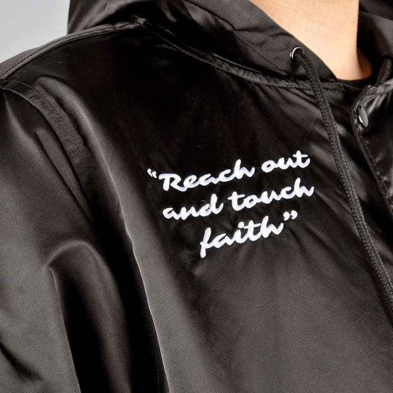 Pleasures Berlin Satin Coach Jacket, black