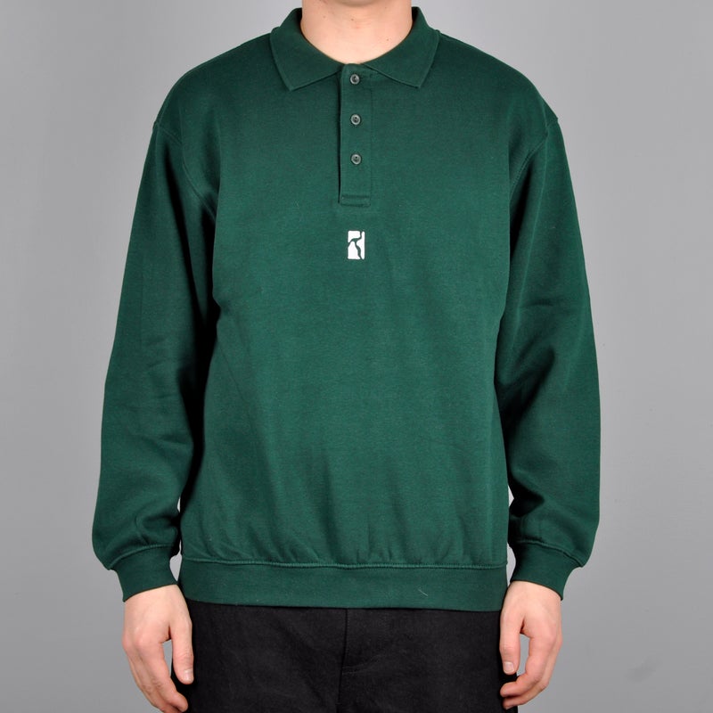 Poetic Collective Heavy Polo Sweat, green