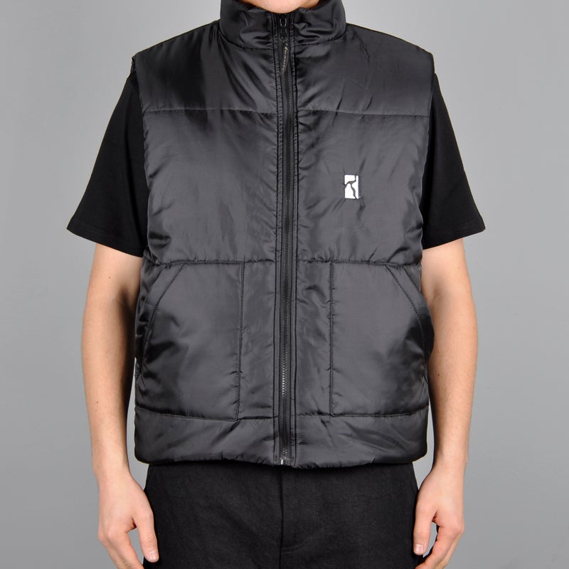 Poetic Collective Puffer Vest, black