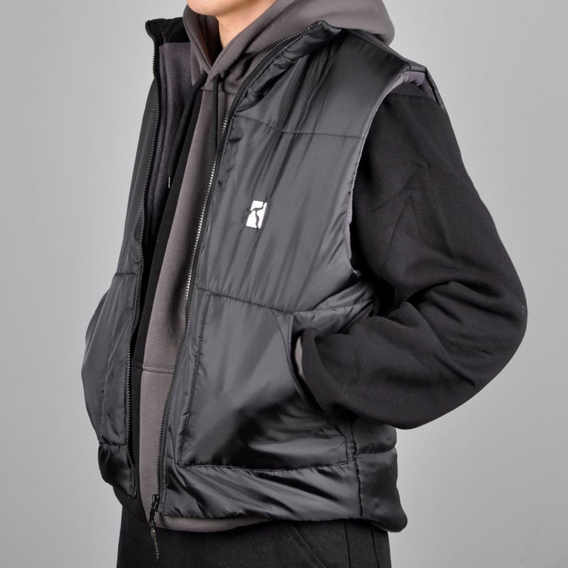 Poetic Collective Puffer Vest, black