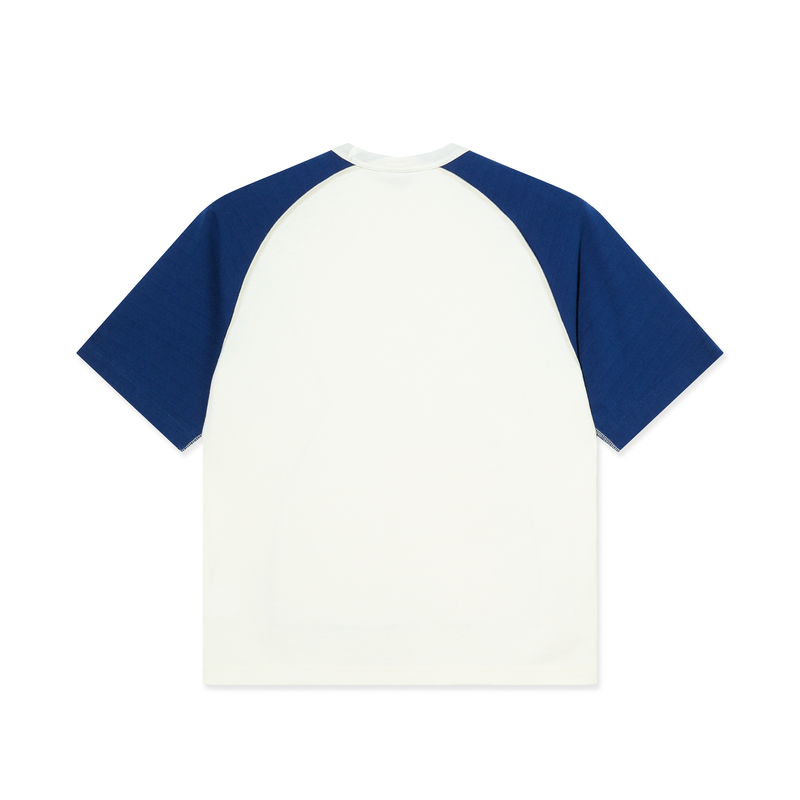 Polar Doe Tee, Ivory / blue
