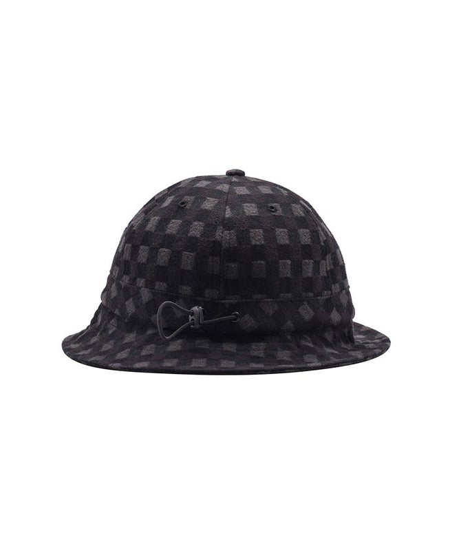 Pop Bell Hat Plaid, black / charcoal
