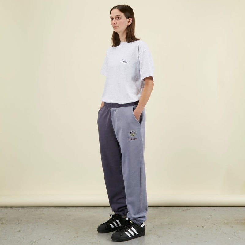 Dime Split Crest Sweatpant, indigo wash