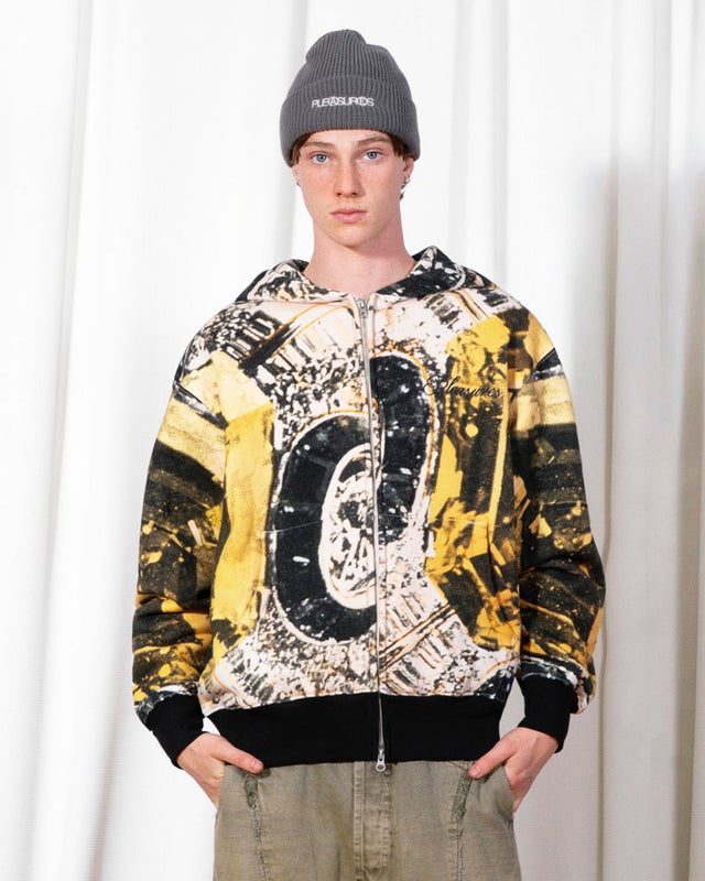 PLEASURES Radiance Ziphood, natural / multi