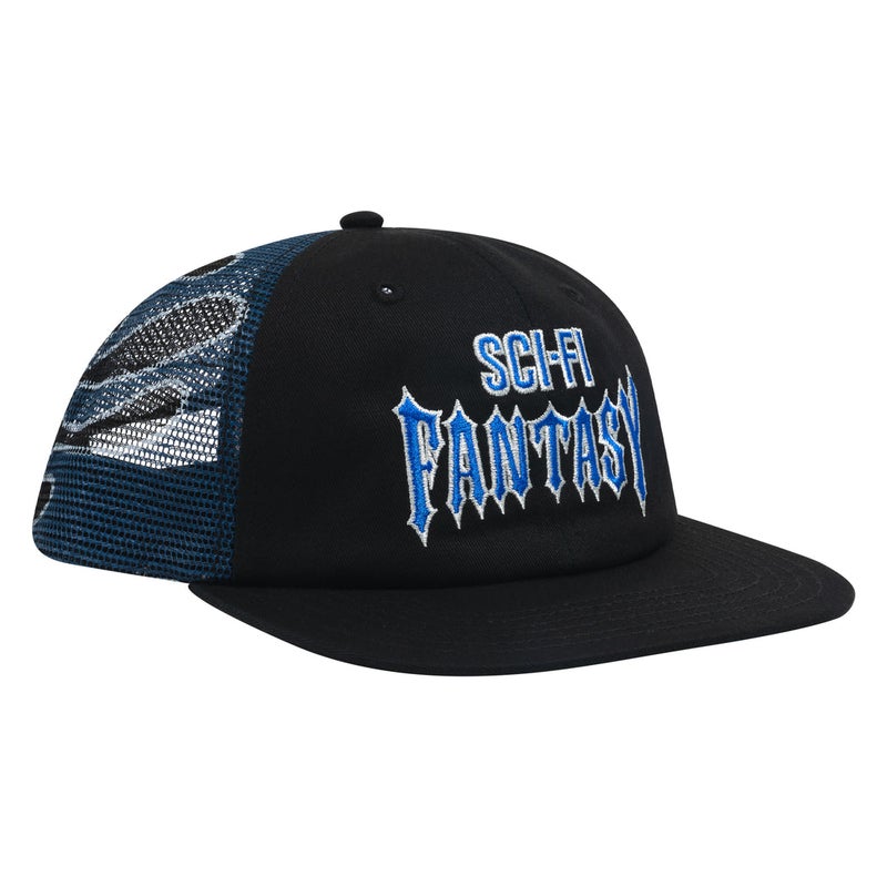 Sci-Fi Fantasy Biker Logo Hat, black