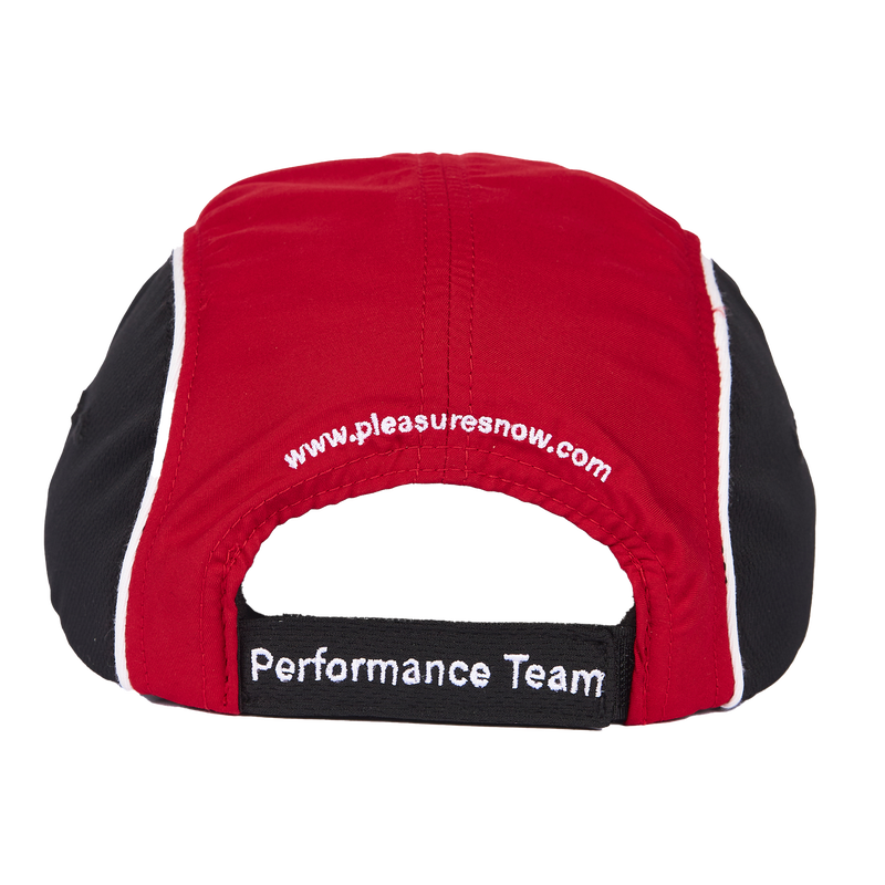 Pleasures Performance Racing hat, red / black