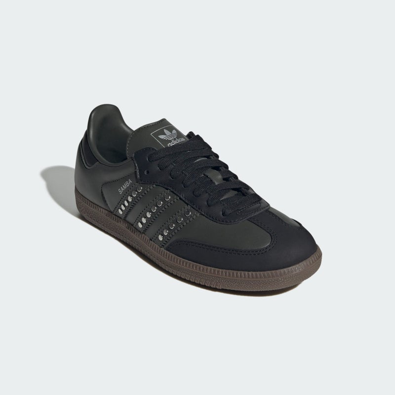 adidas Samba OG Women's "Studded Stripes", core black / legend earth / gum