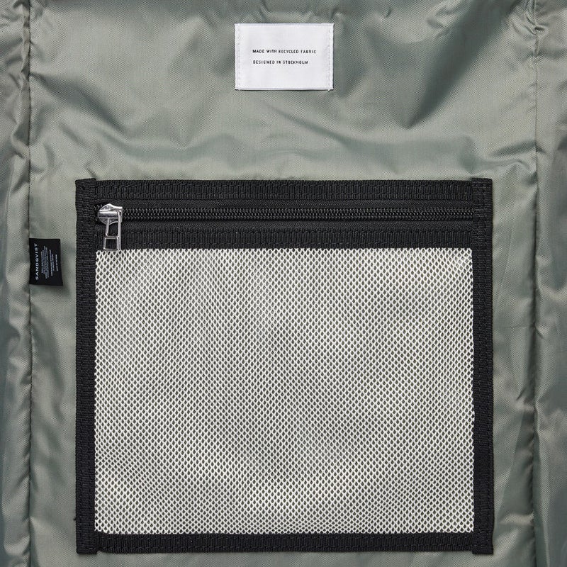 Sandqvist Ilon, dark green / natural leather