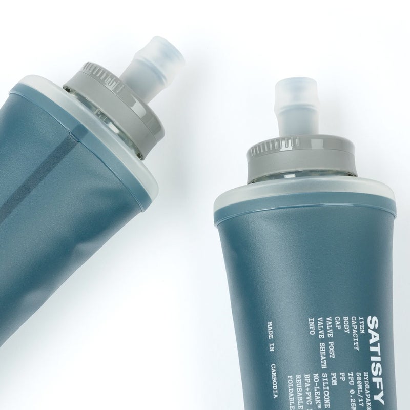 Satisfy HydraPak&reg; Soft Flask 500ml 2‑Pack