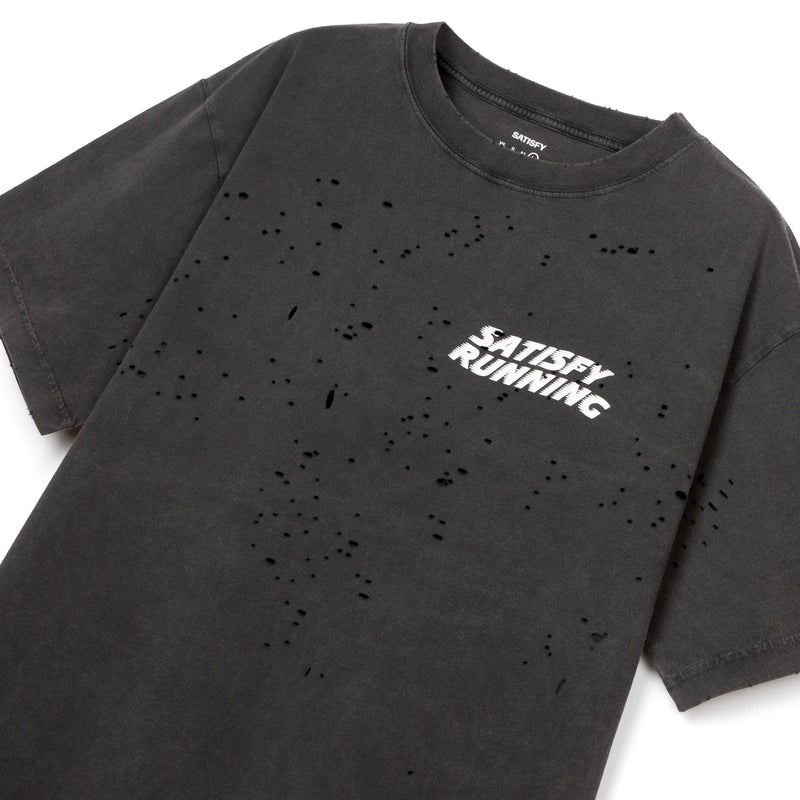 Satisfy MothTech&trade; Chest Logo T‑Shirt, aged black