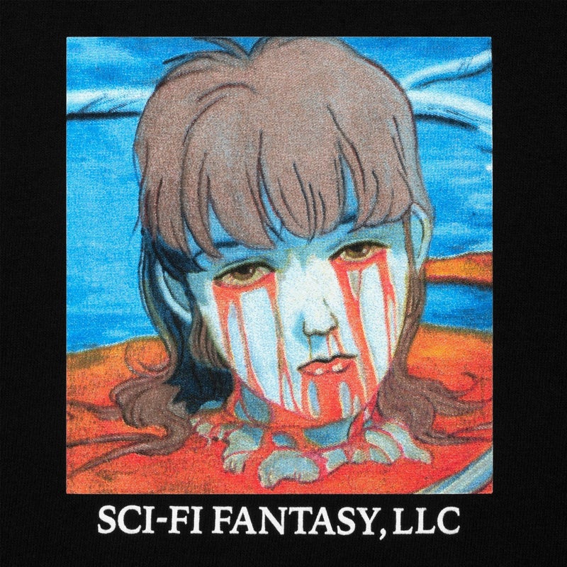 Sci-Fi Leaking Eyes Tee, black