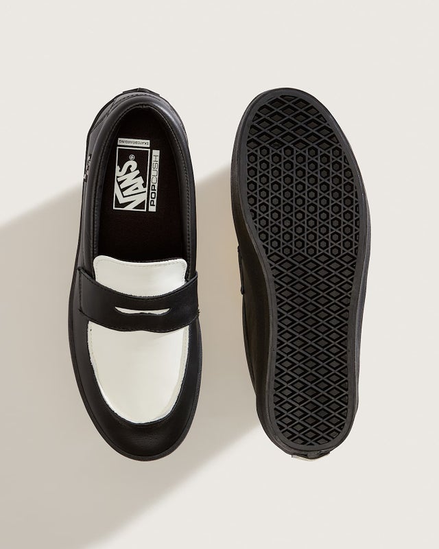 Vans Skate Loafer Leather, black / white