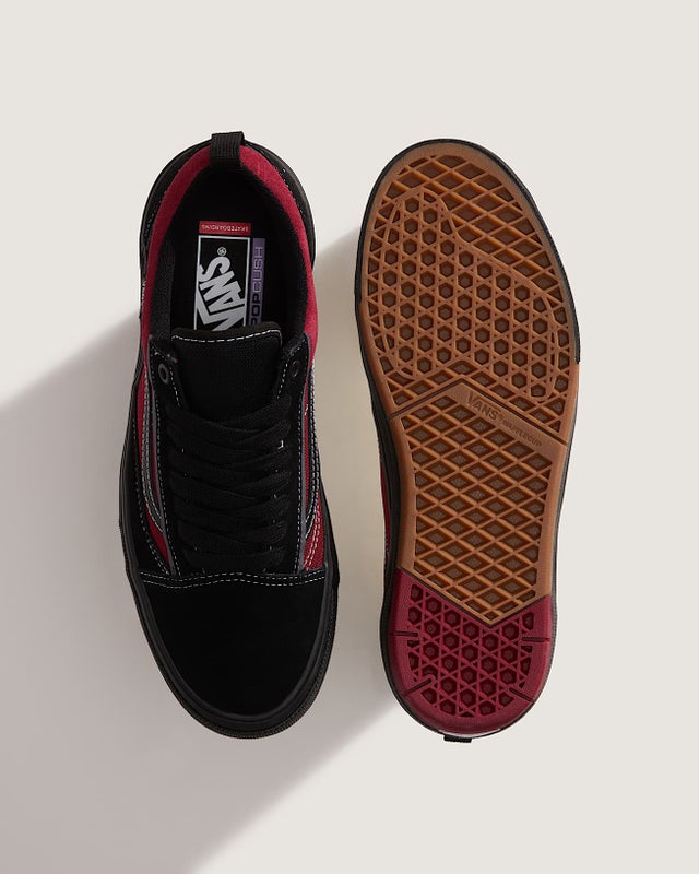 Vans Skate Old Skool Wafflecup, black / red