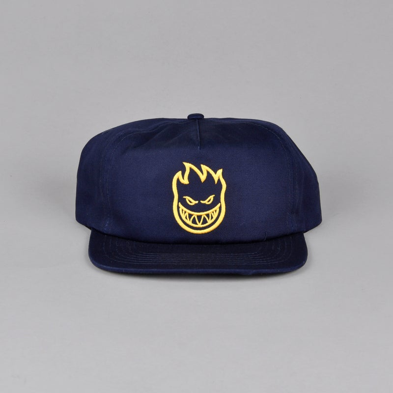 Spitfire Big Head Snapback, navy / gold