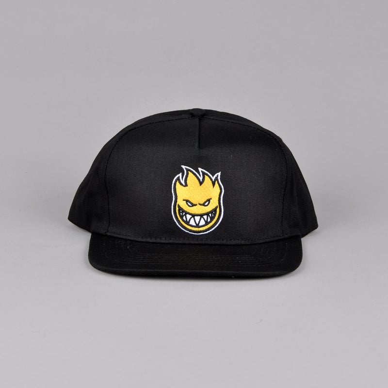 Spitfire Fill Big Head Snapback, black / gold