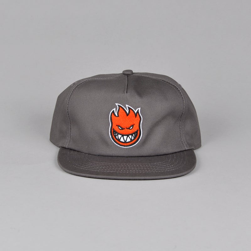 Spitfire Fill Big Head Snapback, charcoal / red