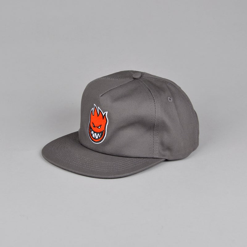 Spitfire Fill Big Head Snapback, charcoal / red