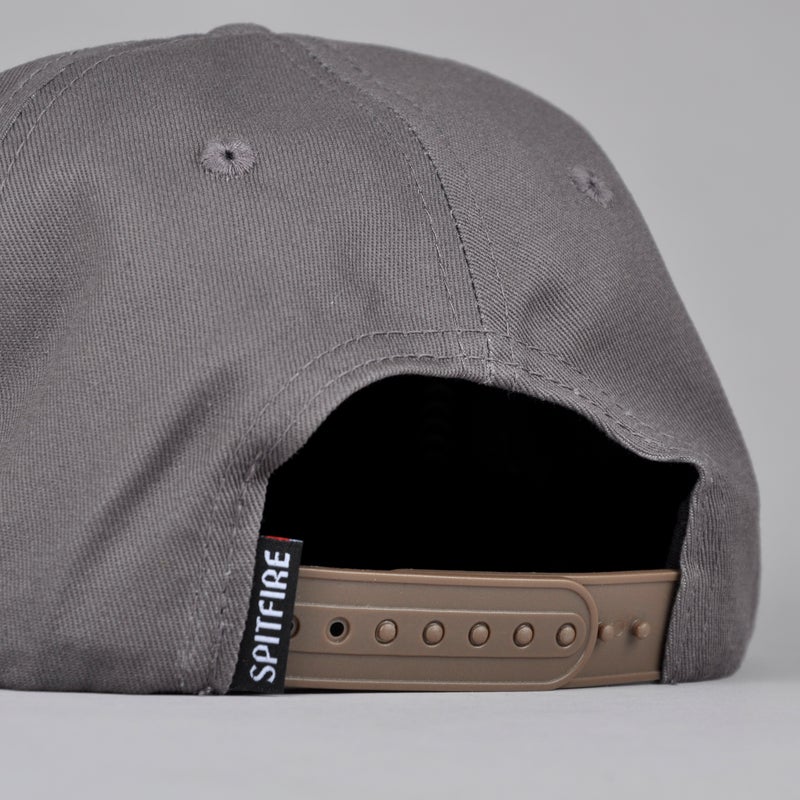 Spitfire Fill Big Head Snapback, charcoal / red