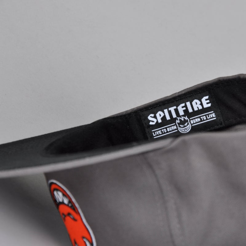 Spitfire Fill Big Head Snapback, charcoal / red