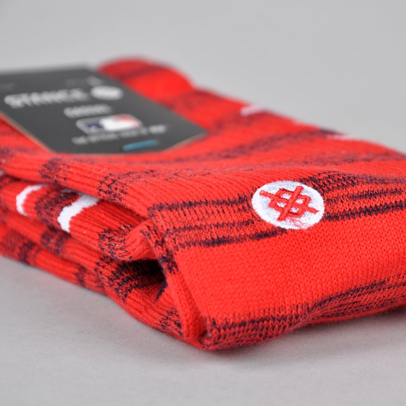 Stance Red Sox Twist Crew Sock, red