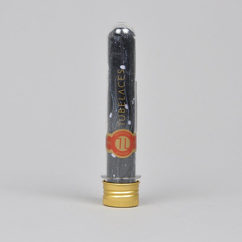 Tubelaces Gold Splatter II, black / white