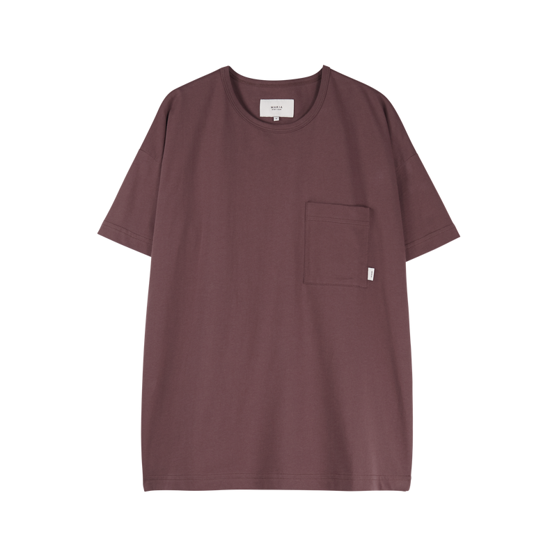 Makia WMNS Dusk Tee, red mahogany