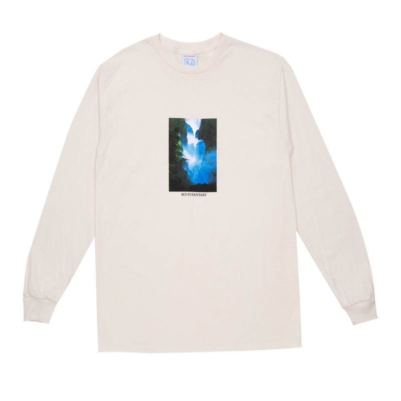 Sci-Fi Fantasy Waterfall LS tee, natural
