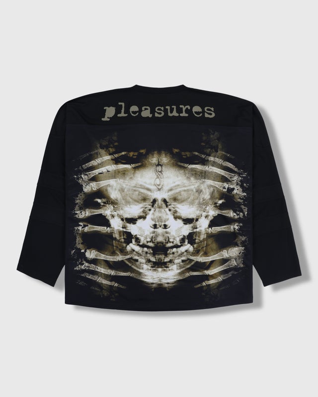 Pleasures X Slipknot X-ray Hockey Jersey, black
