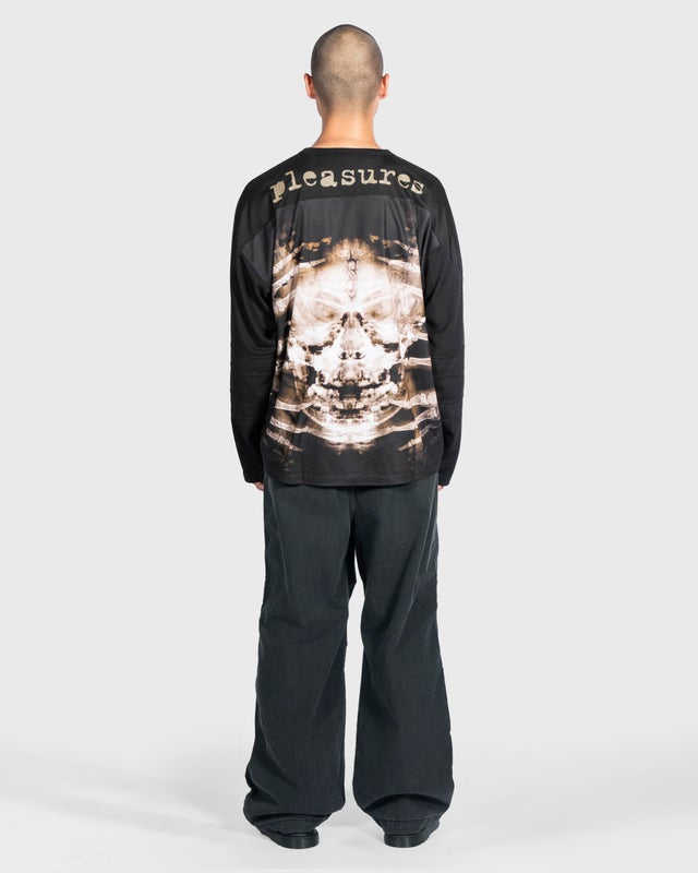 Pleasures X Slipknot X-ray Hockey Jersey, black