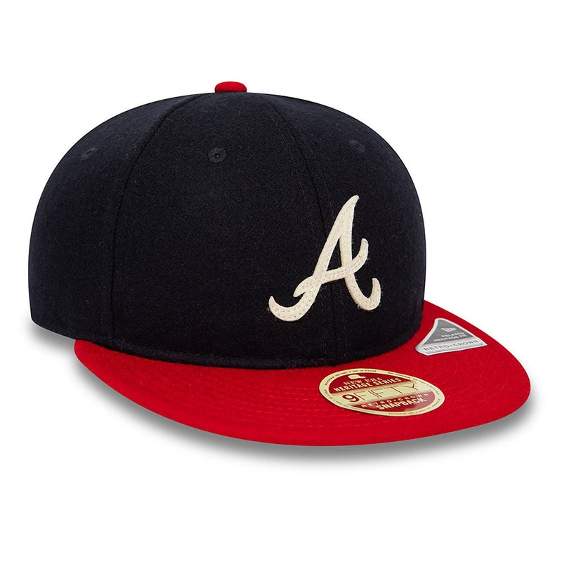 New Era Heritage Atlanta Braves Retro Crown 9FIFTY, navy / red