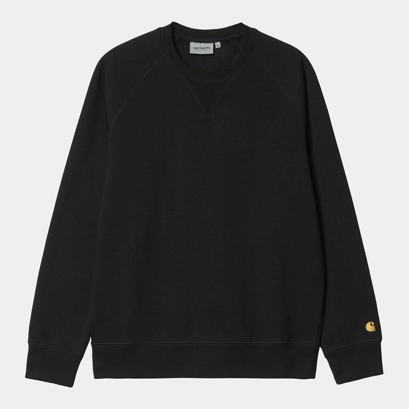 Carhartt Chase sweat, black / gold