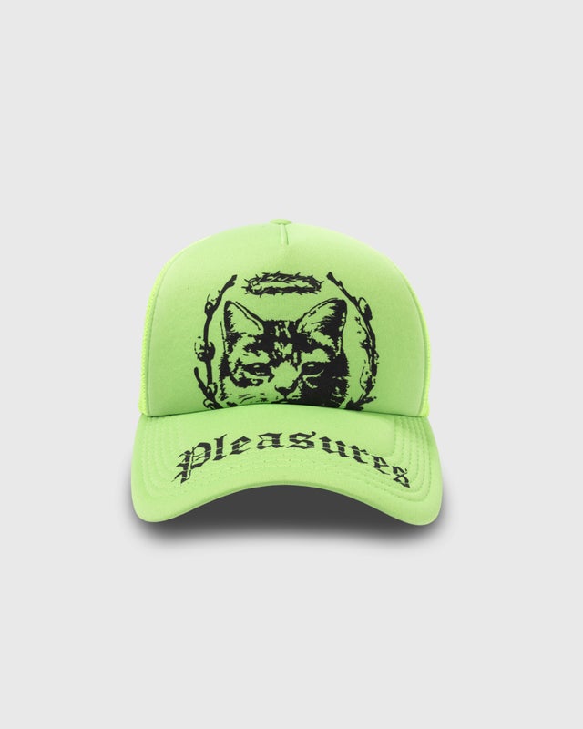 Pleasures Housecat Trucker, neon green