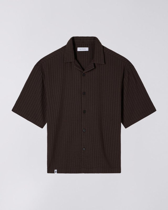 Edwin Saga S/S Shirt, brown garment washed