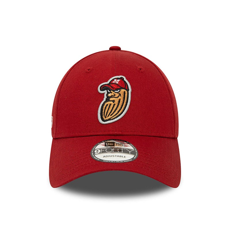 New Era Minor League Modesto Nuts 9FORTY, red