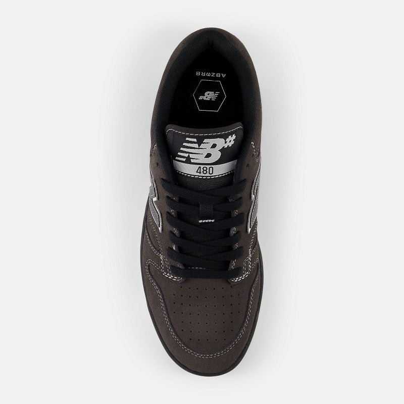 New Balance 480, black cement / white