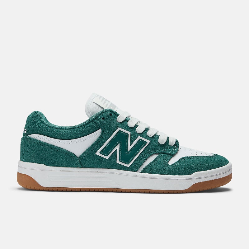 New Balance 480, vintage teal / white.