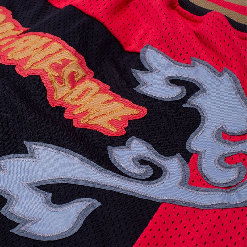 Fucking Awesome Muay Thai Basketball Short, red / black