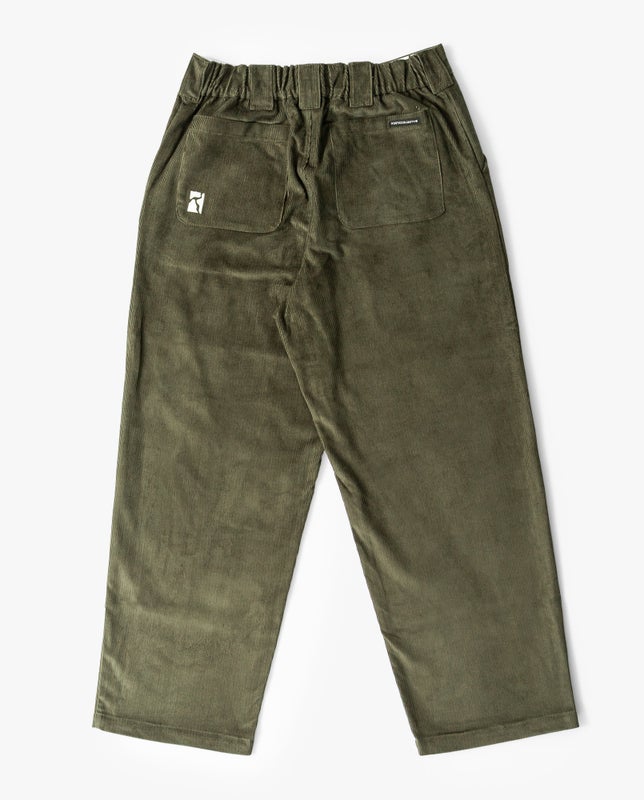 Poetic Collective Poet Pants, olive corduroy