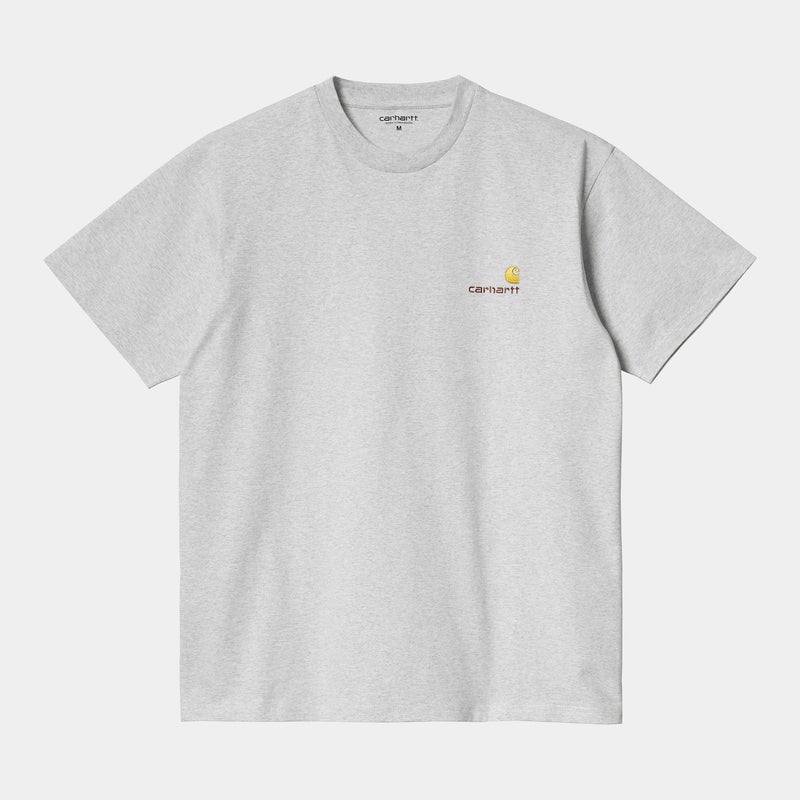 Carhartt American Script t-shirt, ash heather