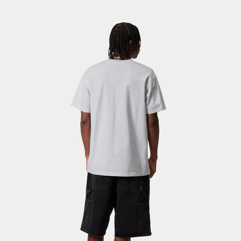 Carhartt American Script t-shirt, ash heather