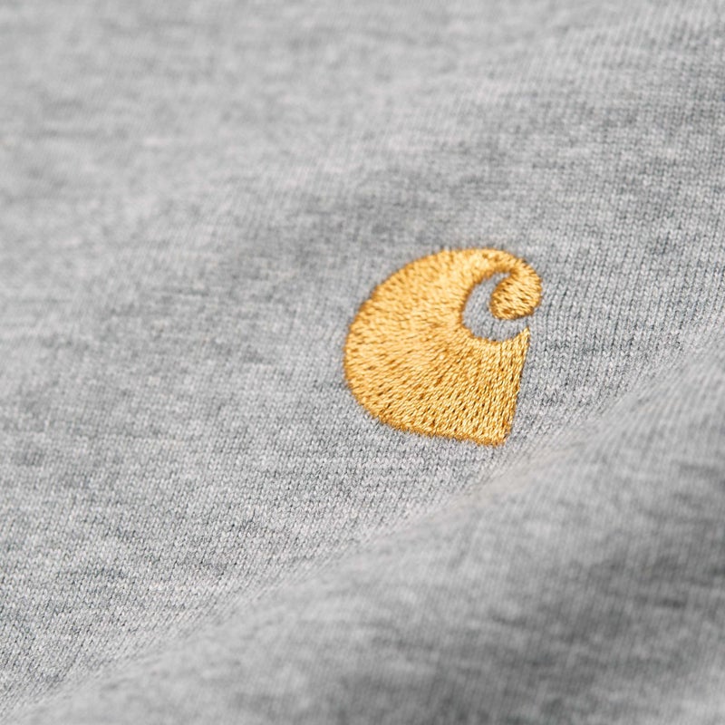 Carhartt Chase Tee, grey heather / gold