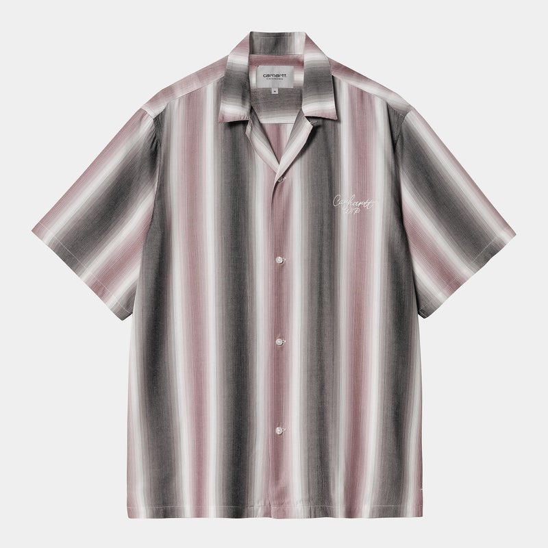 Carhartt S/S Dashner Shirt, dashner stripe / graphite / white